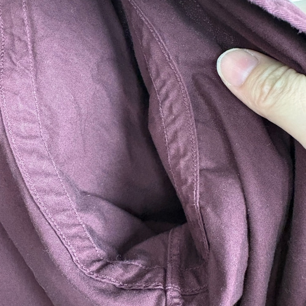 Vintage 90s Polo Ralph Lauren Men's Burgundy Button-Up Shirt size XL 100% cotton - Picture 9 of 11
